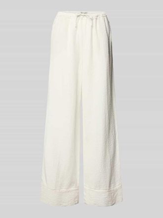 Tom Tailor Denim Relaxed Fit Weite Hose aus Baumwoll-Viskose-Mix in Offwhite, Gr&ouml;&szlig;e XS