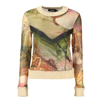 Desigual Orchid Sleeve Sweater - Dames - Tops - Veelkleurig - Maat: S