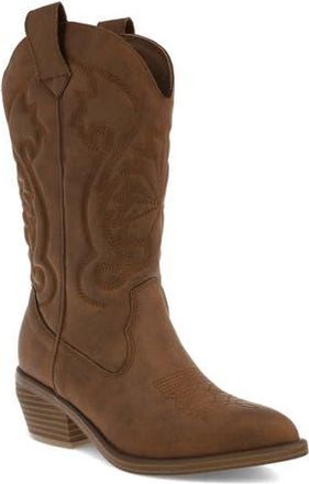 Mia Caela Western Boot in Cognac at Nordstrom Rack, Size 8.5