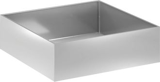 vidaXL Macetero De Jard&iacute;n Plateado 100 X 100 X 30 Cm Acero Galvanizado Vidaxl