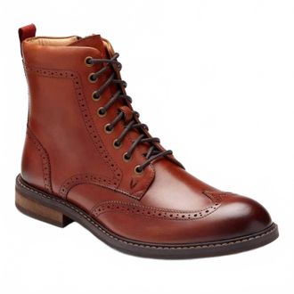 Vionic Mens Wesley Boot In Chestnut