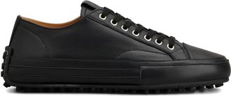 Tod's leather lace-up sneakers - men - Leather/Leather/Rubber - 10.5 - Black