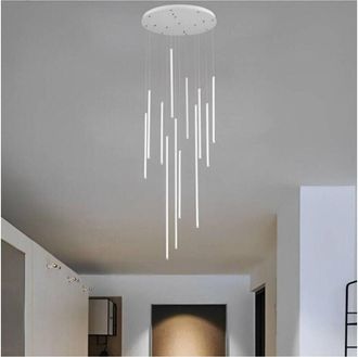 Trade Shop Trade Shop Traesio - Trade Shop - Lampadario Sospeso 105w Moderno Pendenti Led Bianco Luce 6500k 4000k 3000k Lp-45b