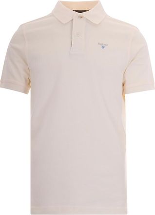 Barbour Off White Solid Polo