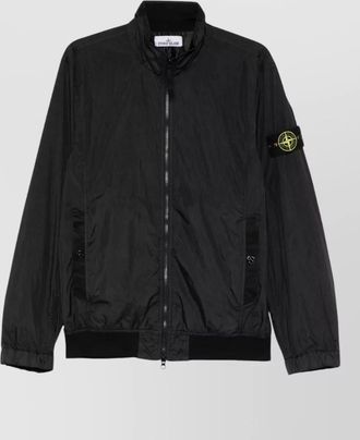 Stone Island down hooded quilted jacket