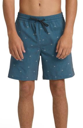 Billabong Good Times Layback Swim Trunks in Real Teal at Nordstrom, Size Xx-Large