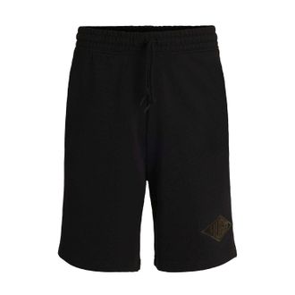 HUGO BOSS Hugo Heren Damtus Geborduurde Logo Shorts (Zwart)