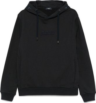 Herno Logo Cotton Hoodie