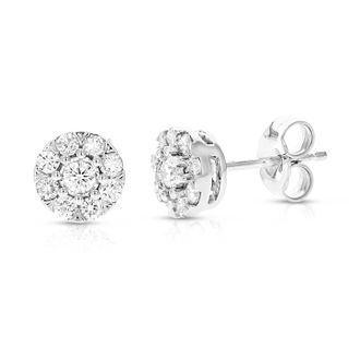 Vir Jewels 2/5 cttw Lab Grown Diamond Composite Earrings in Sterling Silver With Push Backs For Women