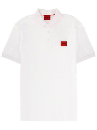 HUGO BOSS Patch Logo Polo Shirt - White