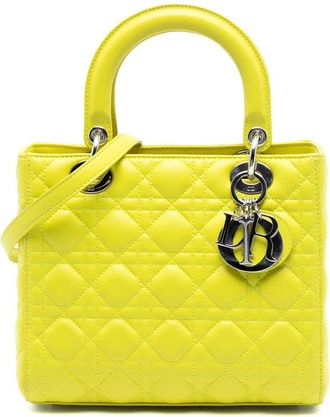 Dior Pre-owned Dior Medium Lambskin Cannage Lady Dior Ladies 18-MA-1103