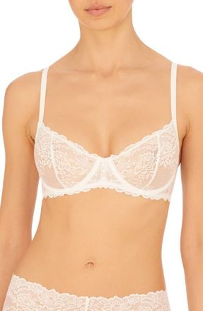 Natori Heavenly Lace Convertible Balconette Bra in White at Nordstrom, Size 32Ddd