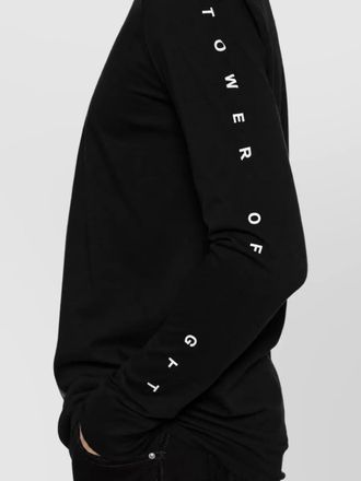 Rick Owens organic cotton long-sleeve graphic t-shirt