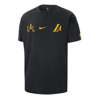 Nike NBA Los Angeles Lakers 2023/24 City Edition Courtside Max90 T-shirt Asia Sizing Black FN2007-010