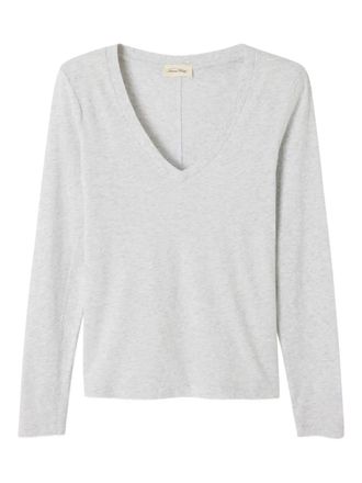 American Vintage Gamipy V-neck T-shirt - Grey