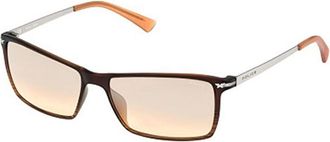 Police S1957M D83M Mens Sunglasses Brown Size 58
