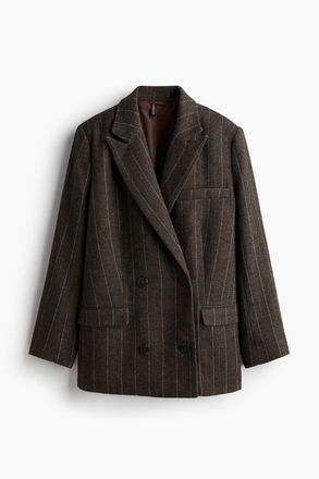 H&M Zweireihiger Blazer - Brown