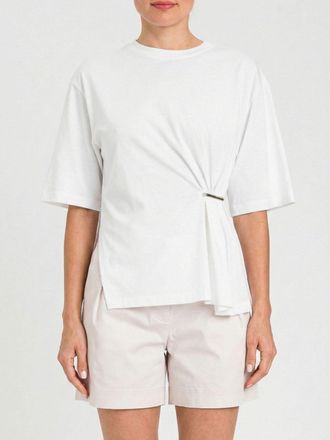 Twinset T-shirts in cotone drappeggiata Twinset