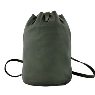 Loewe Green Leather Backpack (Pre-Owned)