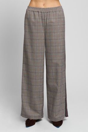 Central Park West Birch Suiting Track Pant in Brown at Nordstrom, Size X-Large