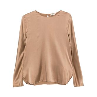 Max Mara Blusa de manga larga Mmlsmalto - Blouses & Shirts - Mujer - Marr&oacute;n - XL