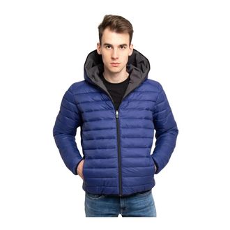 Save The Duck Omkeerbare Jas met Plumtech Technologie - Heren - Winterjassen - Blauw - L - Jassen