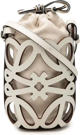 Loewe Pre-owned Loewe Anagram Leather Cut Out Pocket Crossbody Ladies J4VFSXL1W433EBBI