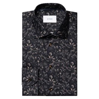 Eton Floral Signature Twill Shirt - male - Eton - Casual Shirts - Multicolor - M - Shirts