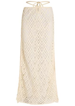 Johanna Ortiz Soul Open-knit Cotton Maxi Skirt - Ecru - 4 (UK8 / S)