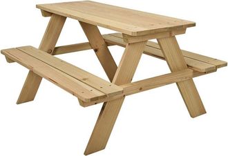 Basics Mesa De P&iacute;cnic Madera Infantil