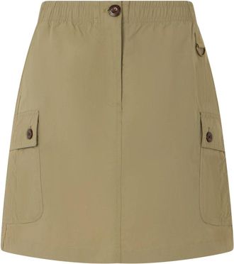 Barbour Cargo Mini Rok - Dames - Korte rokken - Beige - S - Katoen - Rokken