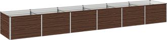 vidaXL Cama De Jard&iacute;n Elevada Negro 480 X 80 X 55 Cm Vidaxl