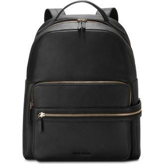 Cole Haan Davis Leather Backpack in Black at Nordstrom