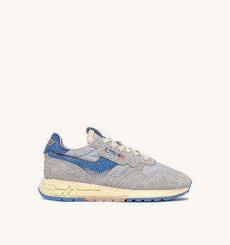 Autry SNEAKERS REELWIND LOW IN NYLON E SUEDE VAPOR E DELLA ROBBIA BLUE