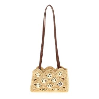 Paco Rabanne Shoulder Bags, female, Beige, Size: ONE SIZE 1969 Shoulder Bag