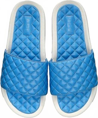 Athletic Propulsion Labs Womens Lusso Slide In Coastal Blue Ivory