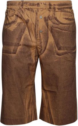 Acne Studios Long Shorts - Dames - Korte Broeken - Bruin - M - Korte Broeken