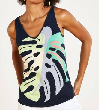 Nic+Zoe Frond Memories Vital Tank In Green Multi
