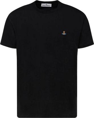 Vivienne Westwood Logo Print Katoenen T-shirt Zwart - Heren - T-shirts - Zwart - M - Katoen - Tops