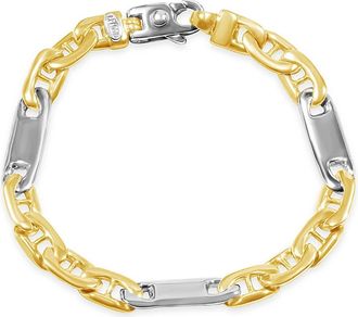 Pompeii3 Mens Marine Link 14k Gold (34gram) or Platinum (55gram) 8.5mm Bracelet 8.5