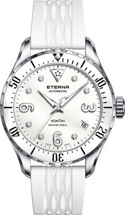 Eterna Lady Kon Tiki Automatic 38mm - Dames - Horloges - Wit - ONE Size - Accessoires