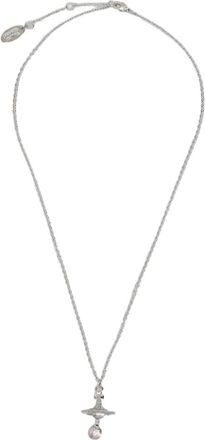 Vivienne Westwood Silver Orb Polished Brass Necklace