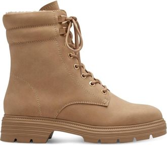 Tamaris Lace-up Enkellaarsjes - Dames - Veterlaarzen - Bruin - 39 EU - Schoenen