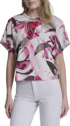 DKNY Dkny Printed Wide Sleeve Shirt