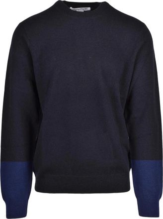 Comme Des Gar&ccedil;ons Black Wool Crewneck Sweater