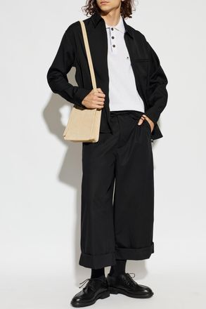 Jacquemus Marin Trousers, Mens, Black