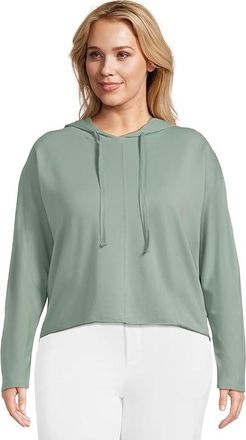 Mod-o-doc Kimono Long Sleeve Hoodie Womens Sweatshirt Gris Mist : LG (US 12-14), Cotton/Spandex