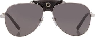 Bulgari Dark Grey Pilot Unisex Sunglasses BV5061Q 400/B1 60