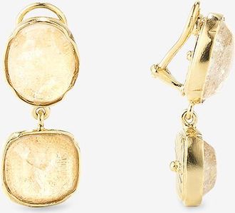 Goossens Paris Bergkristall-Ohrclips Double Cabochons