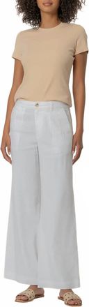 Kut from the Kloth Meg High Rise Wide Straight Leg Pants In White